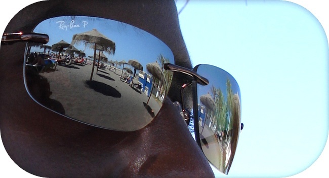 ray ban reflet plage pedregalejo malaga