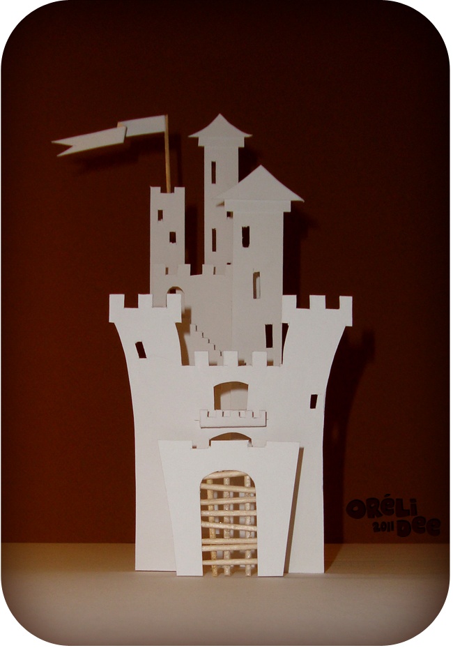 chateau 3D en papier