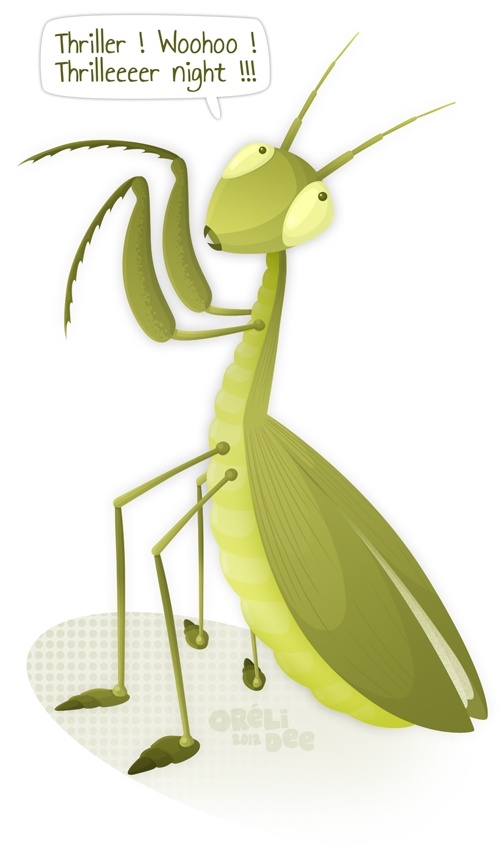 Mantis Jackson - Mante religieuse - Illustration