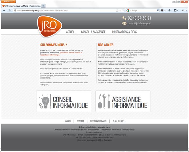 Site JRO Informatique