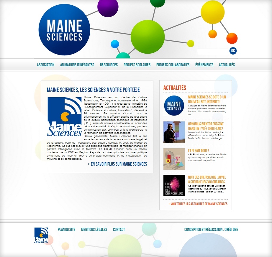 site internet de maine sciences