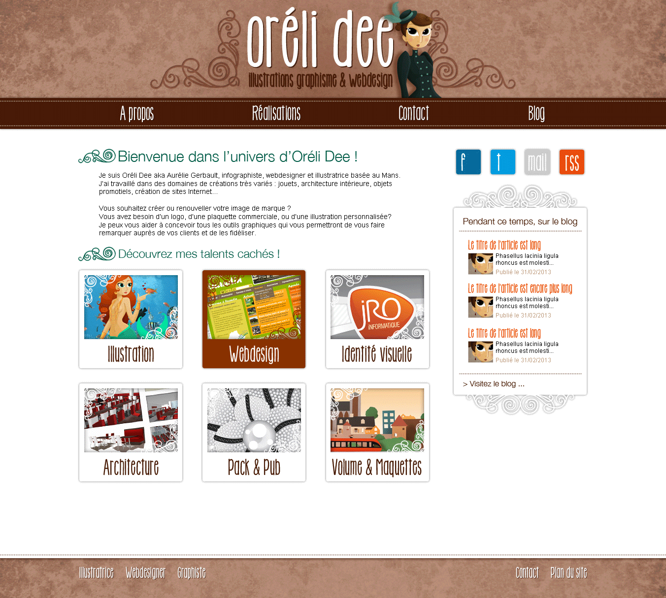screenshot theme oreli dee wordpress