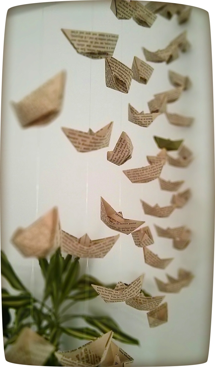 petits bateaux en papier