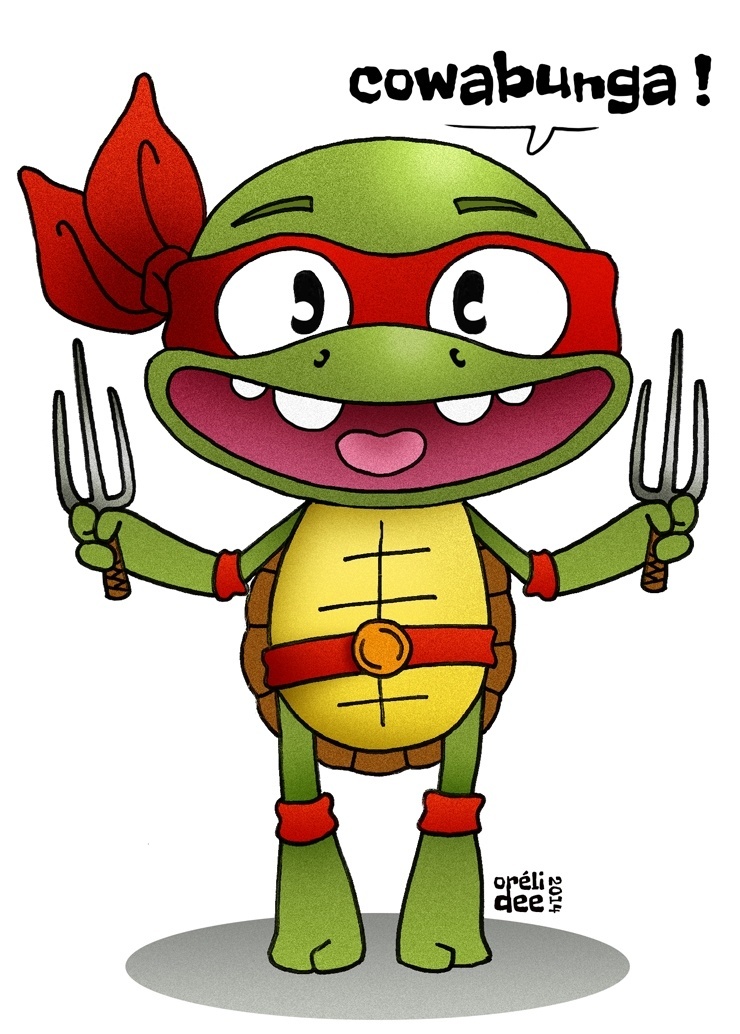 cowabunga - tortues ninja - Raphael