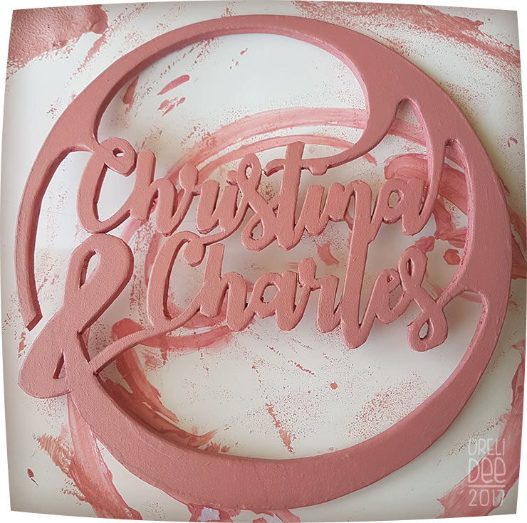 cake topper christina charles WIP