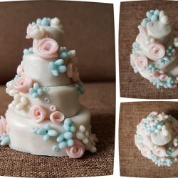 mini cake - pièce montée miniature - pâte Cernit