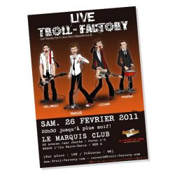 Affiche des concerts du groupe de rock Troll Factory